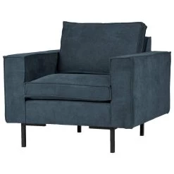 WOOOD Fauteuil Arwin - Staalblauw