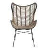 Fauteuil Jasmine - Rotan/metaal - Bruin 1 Fauteuil Jasmine - Rotan/metaal - Bruin -Beste Fauteuil Winkel 10207008