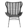 Fauteuil Jasmine - Rotan - Zwart -Beste Fauteuil Winkel 10207009