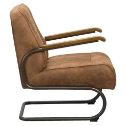 Fauteuil Ivar - Stof - Cognac -Beste Fauteuil Winkel 10207511 8000