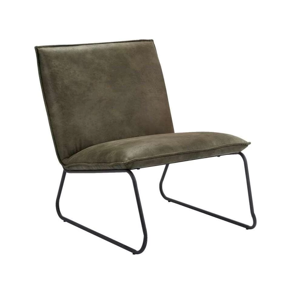 Fauteuil Cooper - Leatherlook - Olijfgroen 3 Fauteuil Cooper - Leatherlook - Olijfgroen