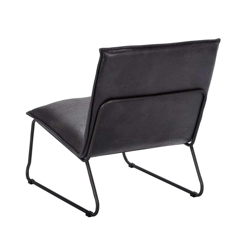 Fauteuil Cooper - Leatherlook - Grijs 5 Fauteuil Cooper - Leatherlook - Grijs - Afbeelding 3