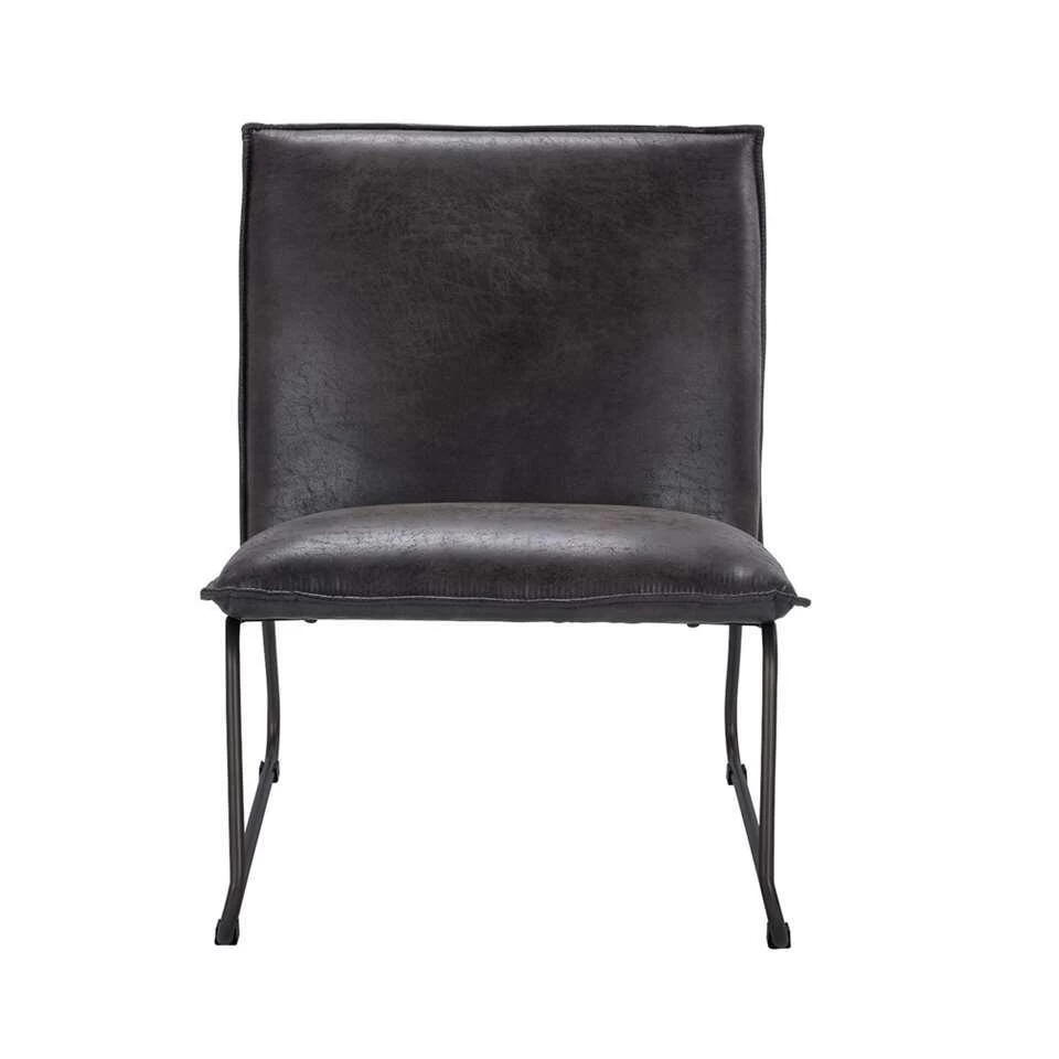 Fauteuil Cooper - Leatherlook - Grijs 4 Fauteuil Cooper - Leatherlook - Grijs - Afbeelding 2