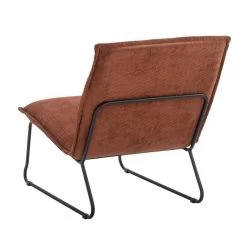 Fauteuil Cooper - Ribstof - Koper -Beste Fauteuil Winkel 10207527 0800
