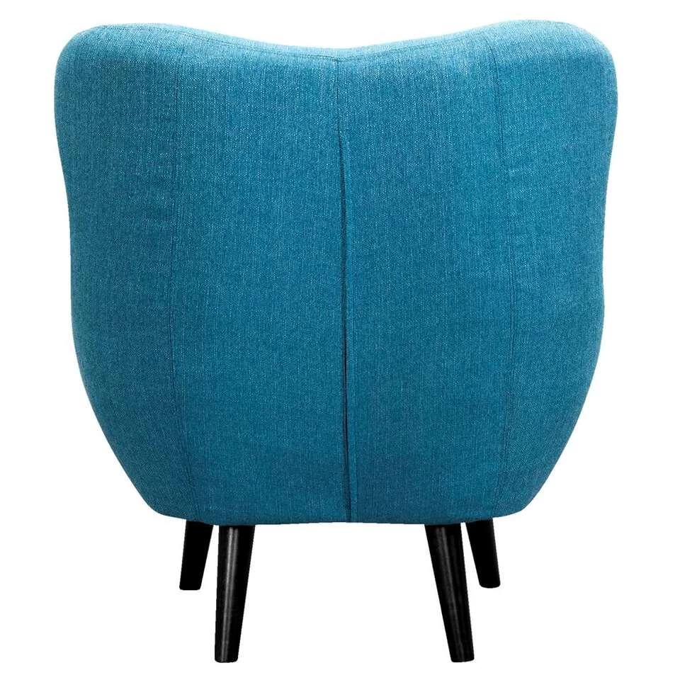 Fauteuil Viborg - Stof - Turquoise 5 Fauteuil Viborg - Stof - Turquoise - Afbeelding 3