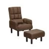 Beliani Fauteuil OLAND - Bruin Polyester -Beste Fauteuil Winkel 1109192130