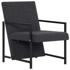 VidaXL Fauteuil Stof Grijs