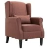 VidaXL Fauteuil Stof Bruin -Beste Fauteuil Winkel 1221315356