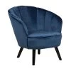 Beliani Fauteuil DALA - Blauw Fluweel -Beste Fauteuil Winkel 1264226353