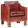 VidaXL Kuipstoel Echt Leer Donkerbruin 1 VidaXL Kuipstoel Echt Leer Donkerbruin -Beste Fauteuil Winkel 1316894492