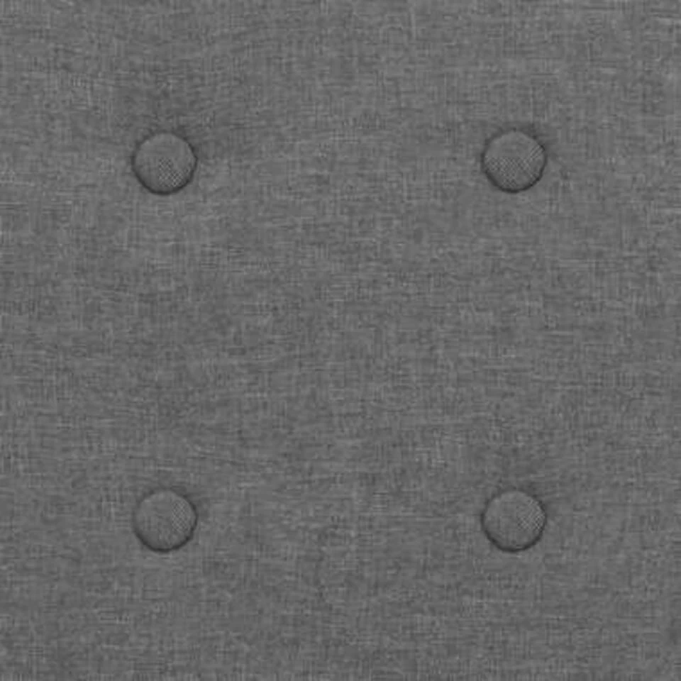 VidaXL Fauteuil Staal En Stof Lichtgrijs 4 VidaXL Fauteuil Staal En Stof Lichtgrijs - Afbeelding 2