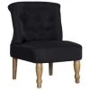 VidaXL Franse Stoel Stof Zwart -Beste Fauteuil Winkel 1621725769