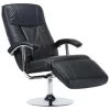 VidaXL Televisiefauteuil Kunstleer Zwart -Beste Fauteuil Winkel 1636448139