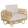 Beliani Fauteuil DOLCEDO - Beige Rotan -Beste Fauteuil Winkel 1642265005
