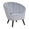 Beliani Fauteuil DALA - Grijs Fluweel -Beste Fauteuil Winkel 1672863268