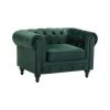 Beliani Fauteuil CHESTERFIELD - Groen Fluweel -Beste Fauteuil Winkel 1684358321