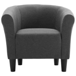 VidaXL Fauteuil Stof Donkergrijs -Beste Fauteuil Winkel 1704869404 0103