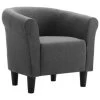 VidaXL Fauteuil Stof Donkergrijs -Beste Fauteuil Winkel 1704869404