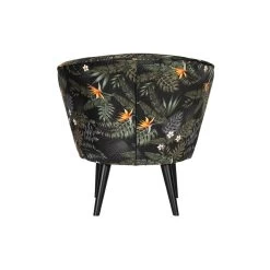WOOOD Bo Fauteuil - Velvet - Bloem Print - 71x69x76 -Beste Fauteuil Winkel 1752708387 0102