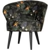 WOOOD Bo Fauteuil - Velvet - Bloem Print - 71x69x76 -Beste Fauteuil Winkel 1752708387