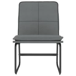 VidaXL Loungestoel 54x75x76 Cm Kunstleer Grijs -Beste Fauteuil Winkel 176fd91ad96842018379753c928a5dd9