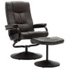 VidaXL Televisiefauteuil Met Voetenbankje Kunstleer Bruin 2 VidaXL Televisiefauteuil Met Voetenbankje Kunstleer Bruin -Beste Fauteuil Winkel 1804396979