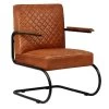 VidaXL Fauteuil Echt Leer Lichtbruin 1 VidaXL Fauteuil Echt Leer Lichtbruin -Beste Fauteuil Winkel 1836476169
