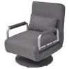 VidaXL Draaistoel En Slaapbank 60x75x80 Cm Lichtgrijs -Beste Fauteuil Winkel 1914198603