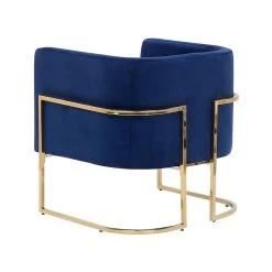 Beliani Fauteuil SIRKKA - Blauw Fluweel -Beste Fauteuil Winkel 193996cc302b489cafd36c4af7474741
