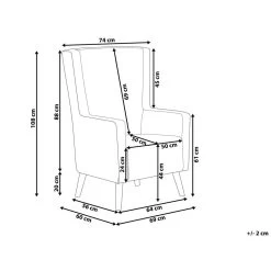 Beliani Oorfauteuil ONEIDA - Paars Fluweel -Beste Fauteuil Winkel 2719461da80643cf89ffa5f3f9a9126d 1