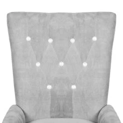 VidaXL Fauteuil Fluweel Zilverkleurig -Beste Fauteuil Winkel 2a6fdf403eca4be68d1bdb0939a017fc