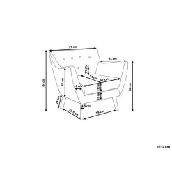 Beliani Fauteuil DRAMMEN - Blauw Fluweel 8 Beliani Fauteuil DRAMMEN - Blauw Fluweel -Beste Fauteuil Winkel 2aed49b144224365a8d44d3d5768e1ca