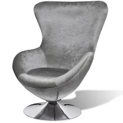 VidaXL Fauteuil Eivormig Zilver -Beste Fauteuil Winkel 2c6cf561af6c4ce2ab32897aa02c4ddd
