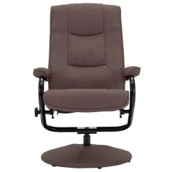 VidaXL Fauteuil Verstelbaar Met Voetenbankje Stof Bruin -Beste Fauteuil Winkel 2e418b8a0d8c4756aebec27989739ce0