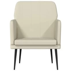 VidaXL Fauteuil 61x78x80 Cm Kunstleer Crèmekleurig -Beste Fauteuil Winkel 3d45aa2d72d1406abde57c47d89e7e3c