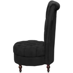 VidaXL Fauteuil Hoge Rugleuning Stof Zwart -Beste Fauteuil Winkel 4027479bc69e4518849b2035be28ab17