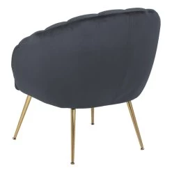 Sohome Fauteuil Garrick - Velvet - Dark Grey/Gold -Beste Fauteuil Winkel 42a0715407844672bb0491ef8d62a73d