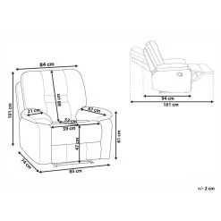 Beliani Fauteuil BERGEN - Beige Polyester 8 Beliani Fauteuil BERGEN - Beige Polyester -Beste Fauteuil Winkel 4643cd76610c48b1a88c98ffd1826480 1