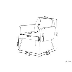 Beliani Fauteuil NARKEN - Geel Fluweel -Beste Fauteuil Winkel 485e1e366c75407aaeb73b86a7745480 1