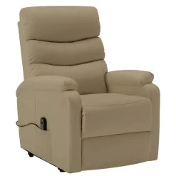 VidaXL Sta-op-stoel Kunstleer Cappuccinokleurig -Beste Fauteuil Winkel 4d3c5b6de9d74959a7ca9f951e204548
