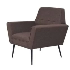VidaXL Fautauil Staal En Stof Bruin -Beste Fauteuil Winkel 4db2827cf2624e758d8c61612cb27b25