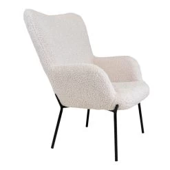 Giga Meubel Stoel Stof Wit/Zwart - Zithoogte 44,5cm - Stoel Glasgow -Beste Fauteuil Winkel 5781fe9d79df417d8e6889289da96984