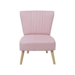 Beliani Fauteuil VAASA - Roze Polyester -Beste Fauteuil Winkel 58e27780ae1e4b209e322dfbc49d6194