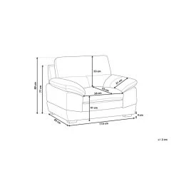 Beliani Fauteuil HORTEN - Bruin Kunstleer 8 Beliani Fauteuil HORTEN - Bruin Kunstleer -Beste Fauteuil Winkel 5b832adf0fd04ba58d60e669c9732698