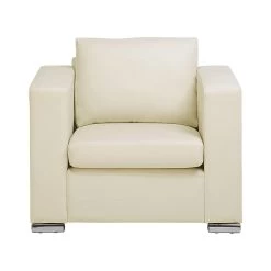 Beliani Fauteuil HELSINKI - Beige Leer -Beste Fauteuil Winkel 5c776b053bcc4f54b3482b9399e602f5