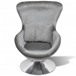 VidaXL Fauteuil Eivormig Zilver -Beste Fauteuil Winkel 5ff2e3c581fc4de1a5f09c8048678707