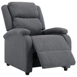 VidaXL Fauteuil Verstelbaar Stof Donkergrijs -Beste Fauteuil Winkel 6f4f00868acb48218a7ef7564a22e9d8