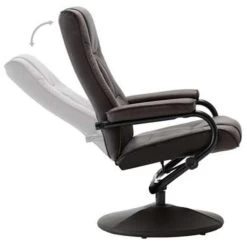 VidaXL Televisiefauteuil Met Voetenbankje Kunstleer Bruin 9 VidaXL Televisiefauteuil Met Voetenbankje Kunstleer Bruin -Beste Fauteuil Winkel 7168d4343ca3490d959389446b813052