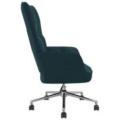 VidaXL Relaxstoel Fluweel Blauw -Beste Fauteuil Winkel 73c342865ded483f97855e2b6ae89c07