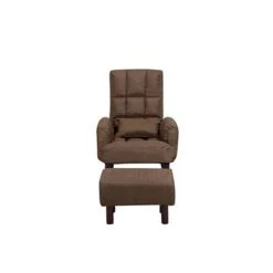 Beliani Fauteuil OLAND - Bruin Polyester -Beste Fauteuil Winkel 77555debb2ae4eff9f2c53294806a98f